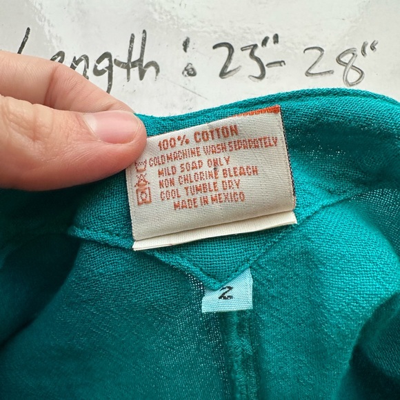 Oh My Gauze! Cardigan Top Set Layered Lagenlook Blue Resort Cruise Size 2 Large - Picture 9 of 10